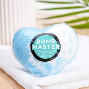 Бомбочка для ванн "Сердце. Морские соли и минералы" Bomb Master 