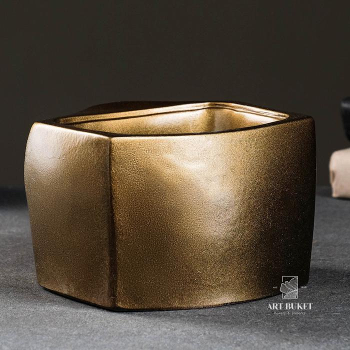 Кашпо - органайзер "Губы Давида" бронза 