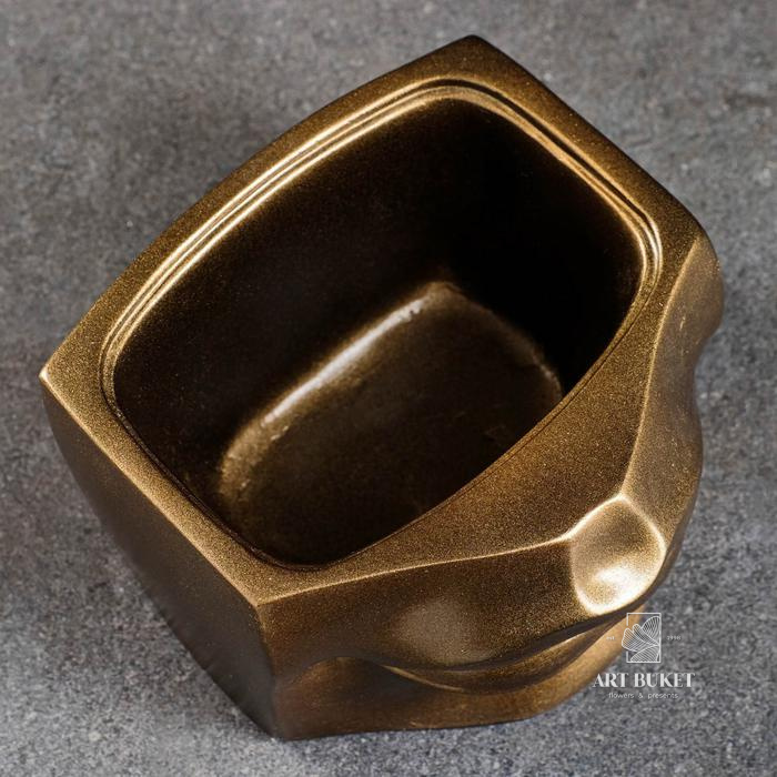 Кашпо - органайзер "Губы Давида" бронза 