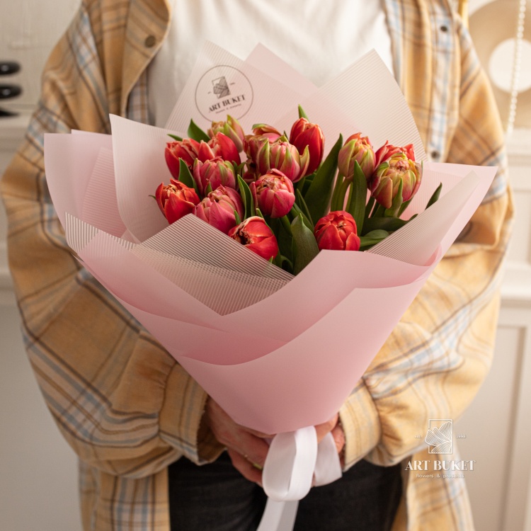 Букет из 15 тюльпанов #1