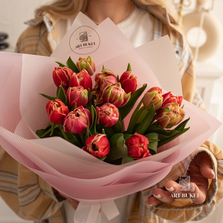 Букет из 15 тюльпанов #1