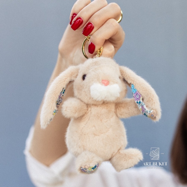 Брелок зайка 12 см