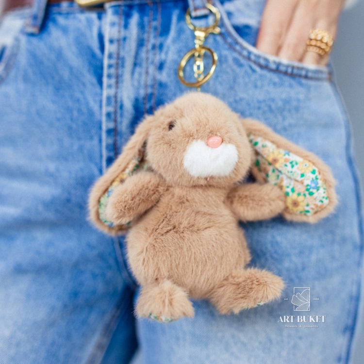 Брелок зайка 12 см