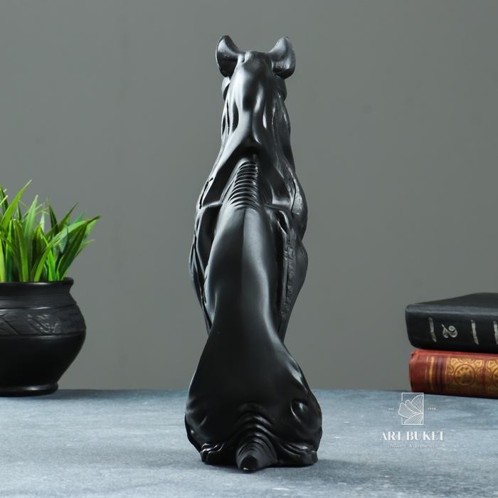 Фигура "Кот Воин №6" чёрный 19х9х29,5см  114/93