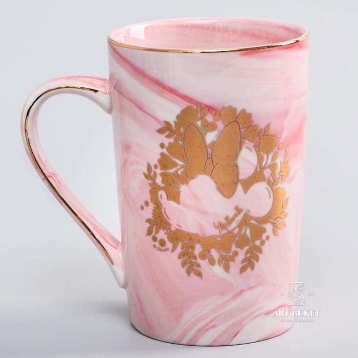 Кружка "Minnie", Минни Маус, мраморная 350 мл 