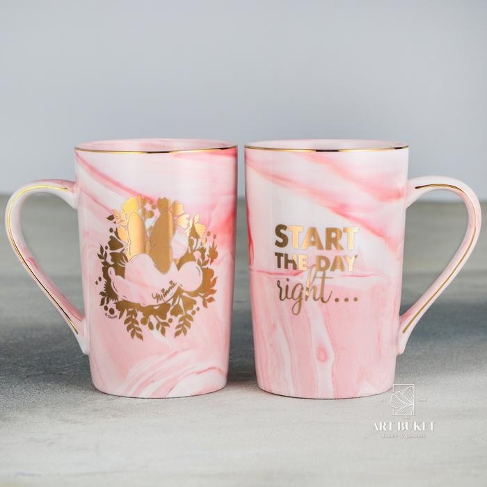 Кружка "Minnie", Минни Маус, мраморная 350 мл 