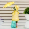 Сувенир "Лягушка в цветном дождевике под зонтом" МИКС 20х9х9 см    