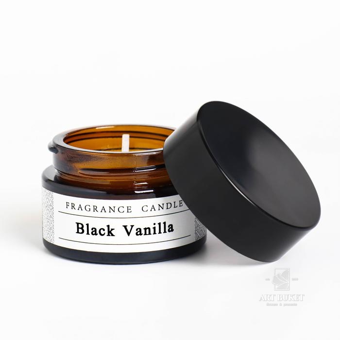 Свеча ароматическая в банке "Black vanilla", 15 гр   