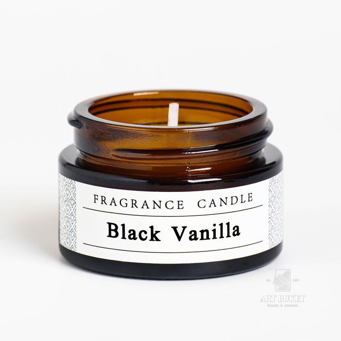 Свеча ароматическая в банке "Black vanilla", 15 гр   