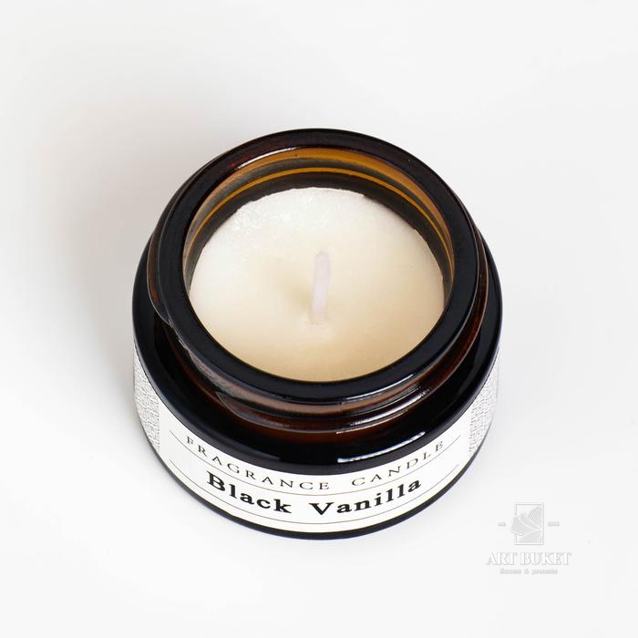 Свеча ароматическая в банке "Black vanilla", 15 гр   
