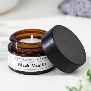 Свеча ароматическая в банке "Black vanilla", 15 гр   