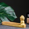 Подставка для благовоний "Будда маленький" золото, 8х19см 