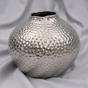 Декоративная ваза Этно 200x200x170, серебряный