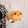 Кот валик 50 см коричневый